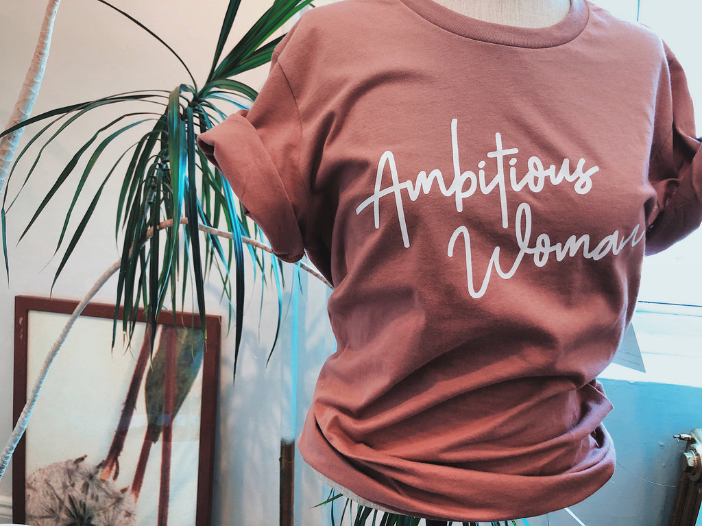 AMBITIOUS WOMAN Boyfriend Tee-BBxCollection