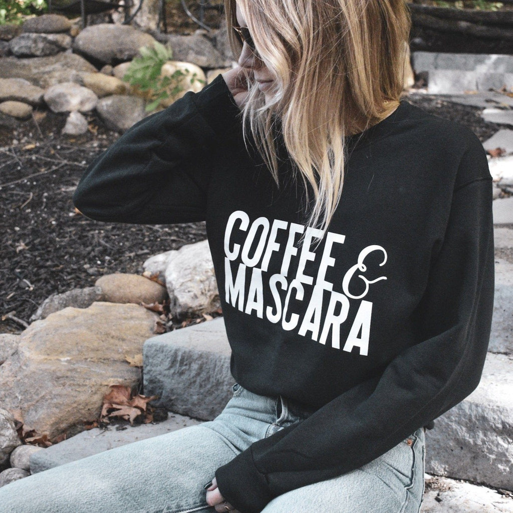 All Products - COFFEE AND MASCARA Crewneck Sweater